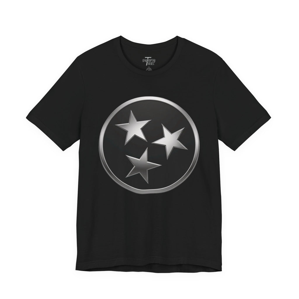 "Tennessee Pride" Metallic Black State Emblem Graphic Tee