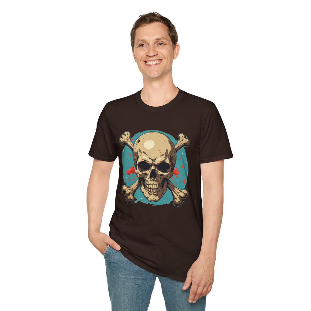 "Skull & Crossbones" Retro Pirate Skull Graphic Tee