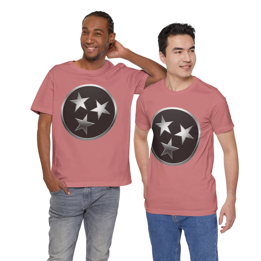 "Tennessee Pride" Metallic Black State Emblem Graphic Tee