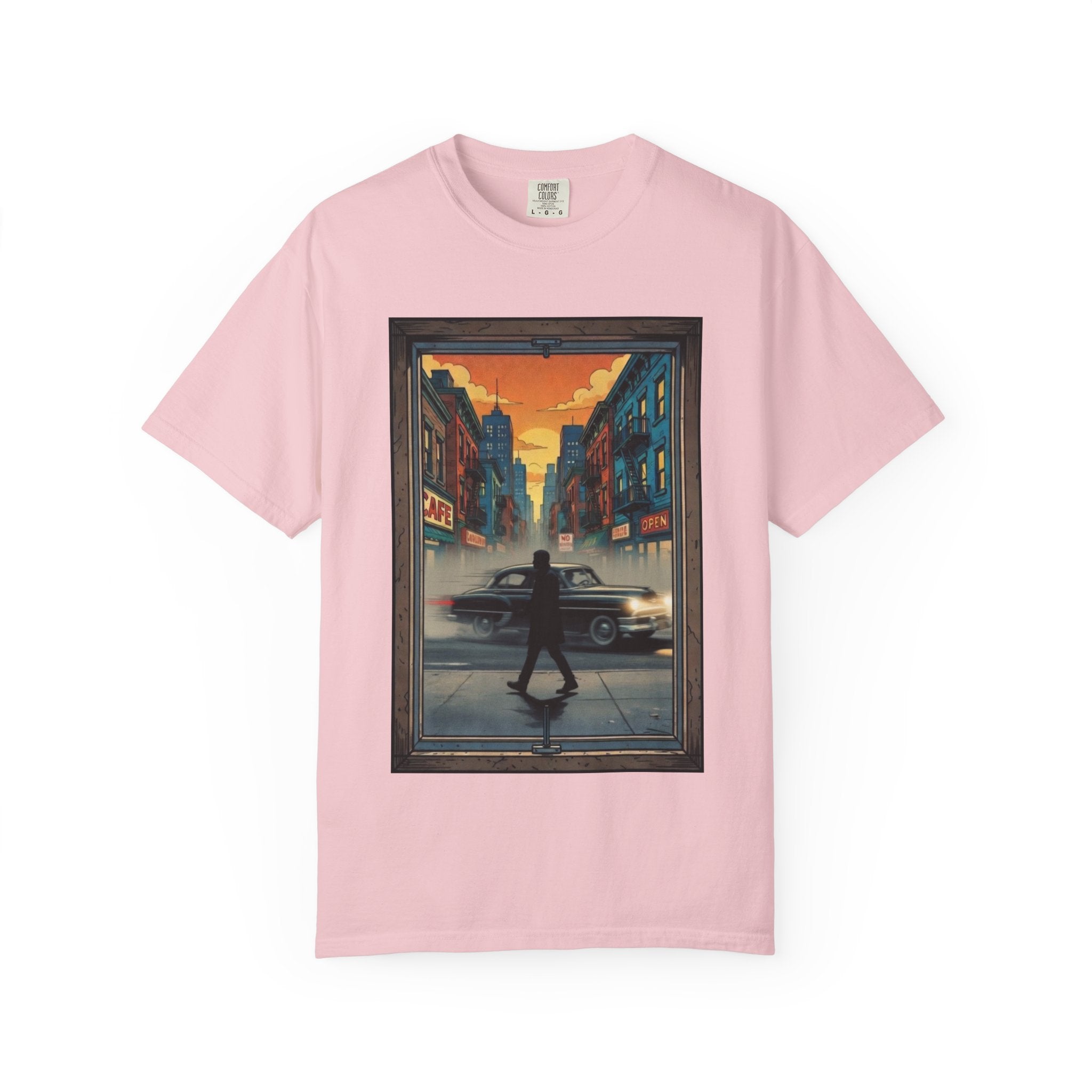 "Walking Alone" City Sidewalk Graphic Tee