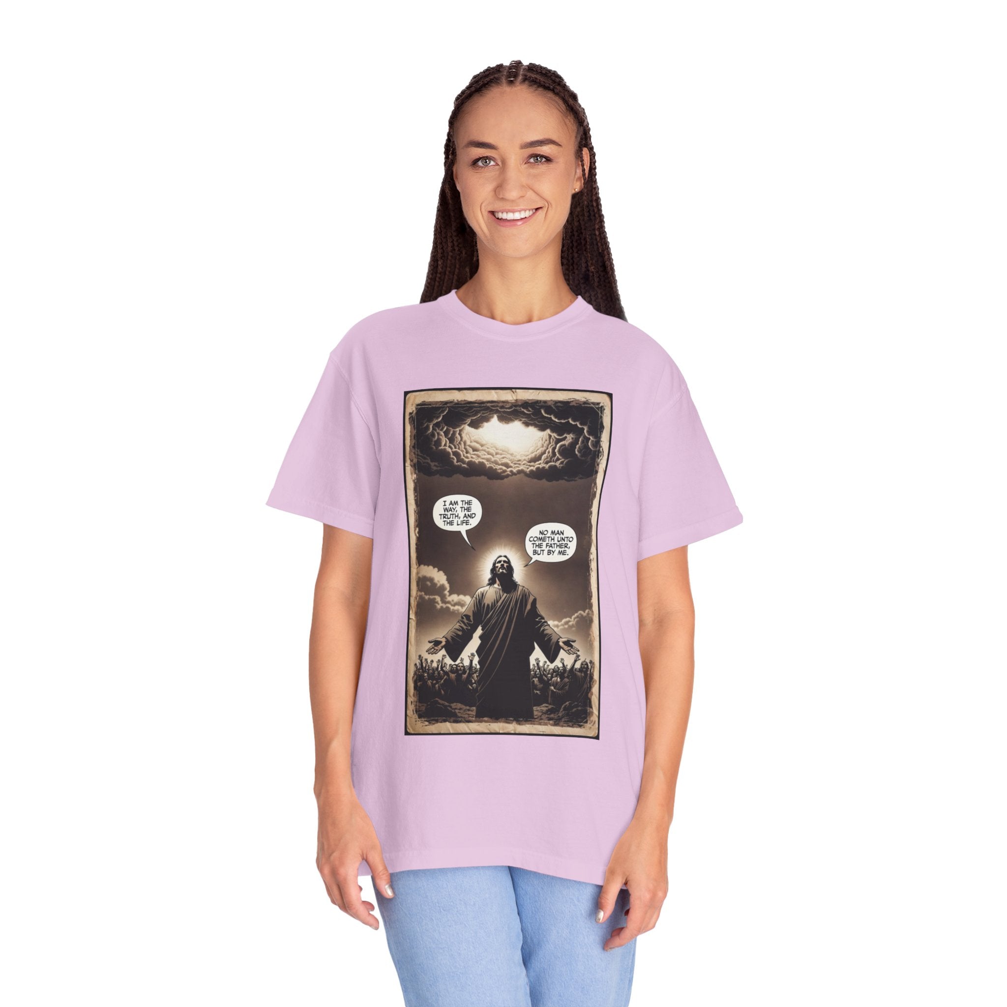 Jesus Comic Panel "I Am The Way" Graphic Tee