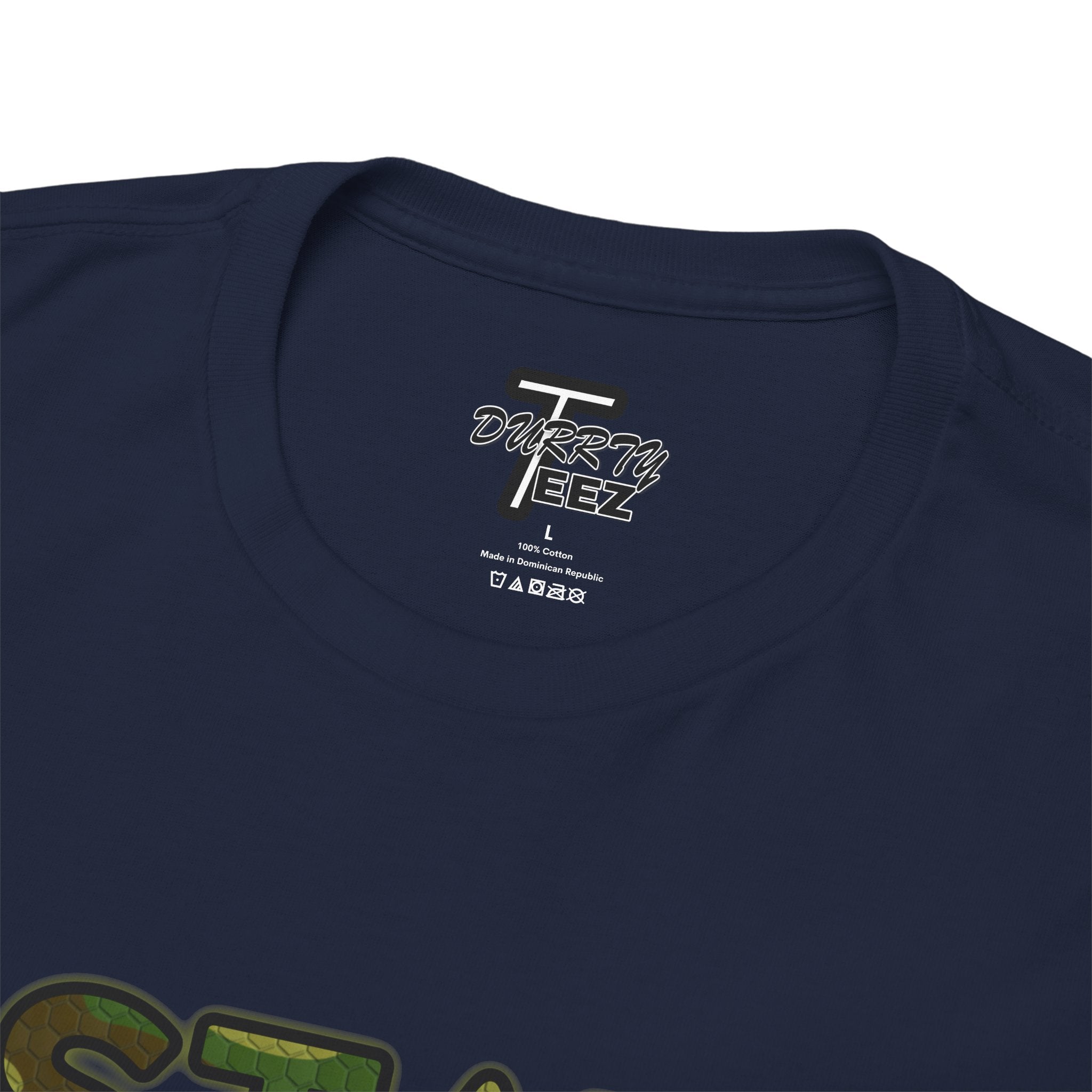 "Stay Based!" Green Camo Graphic Tee