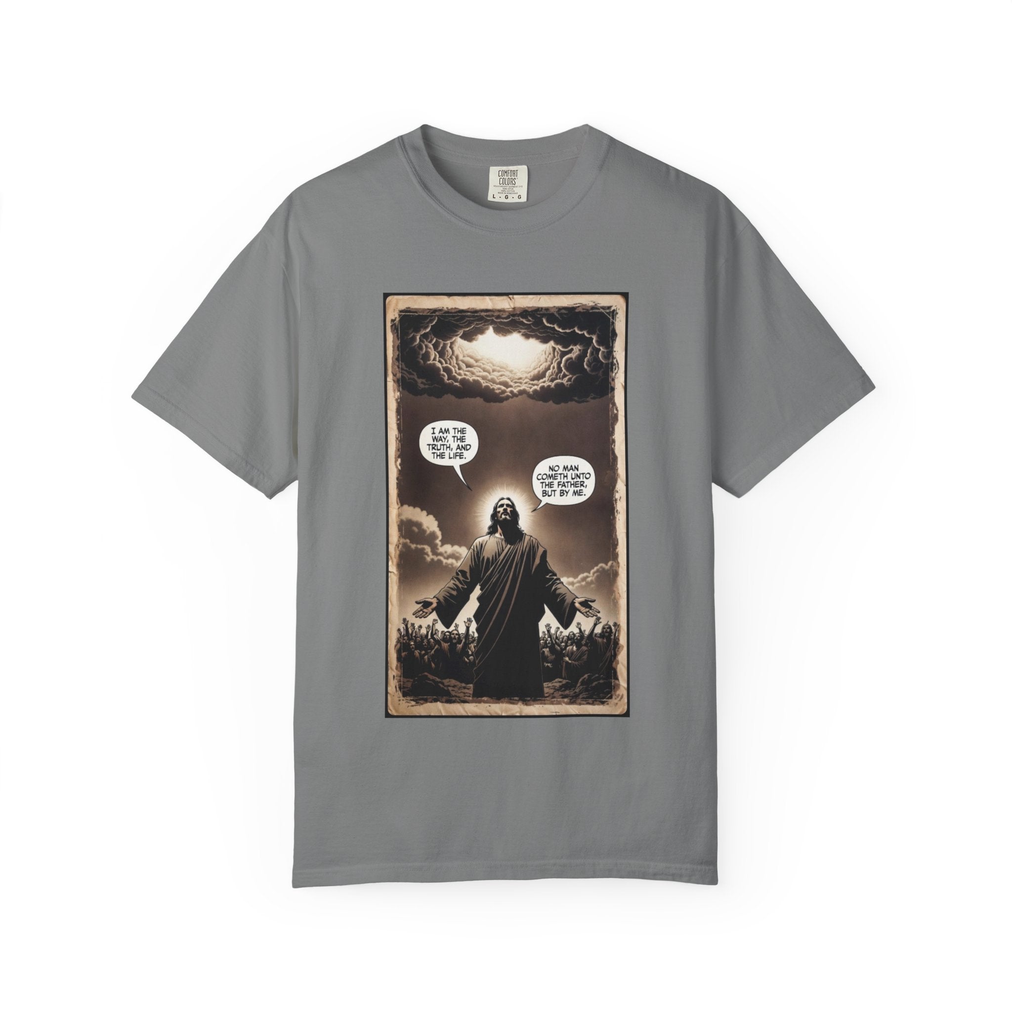 Jesus Comic Panel "I Am The Way" Graphic Tee