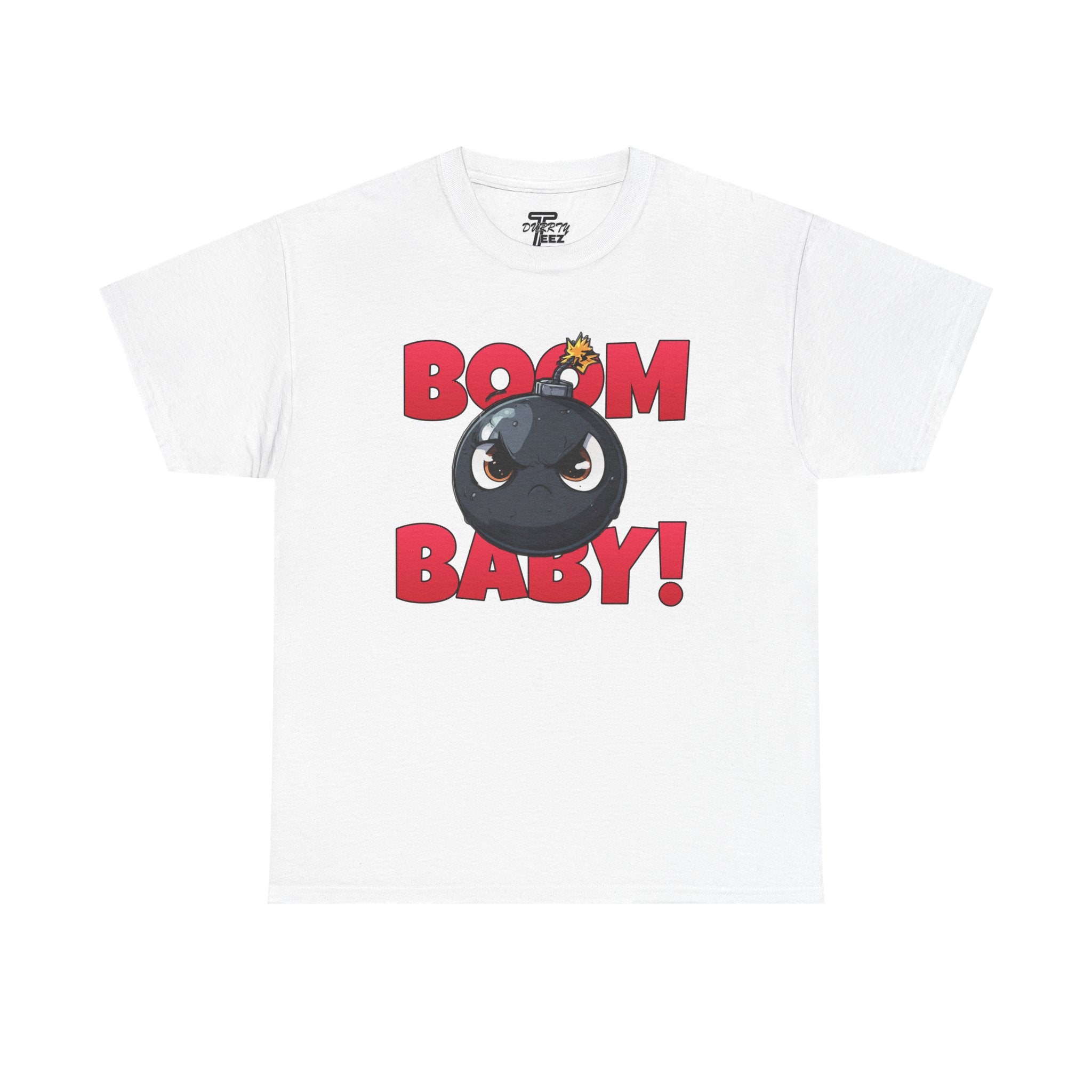 "Boom Baby!" Retro Cartoon Bomb Graphic Tee
