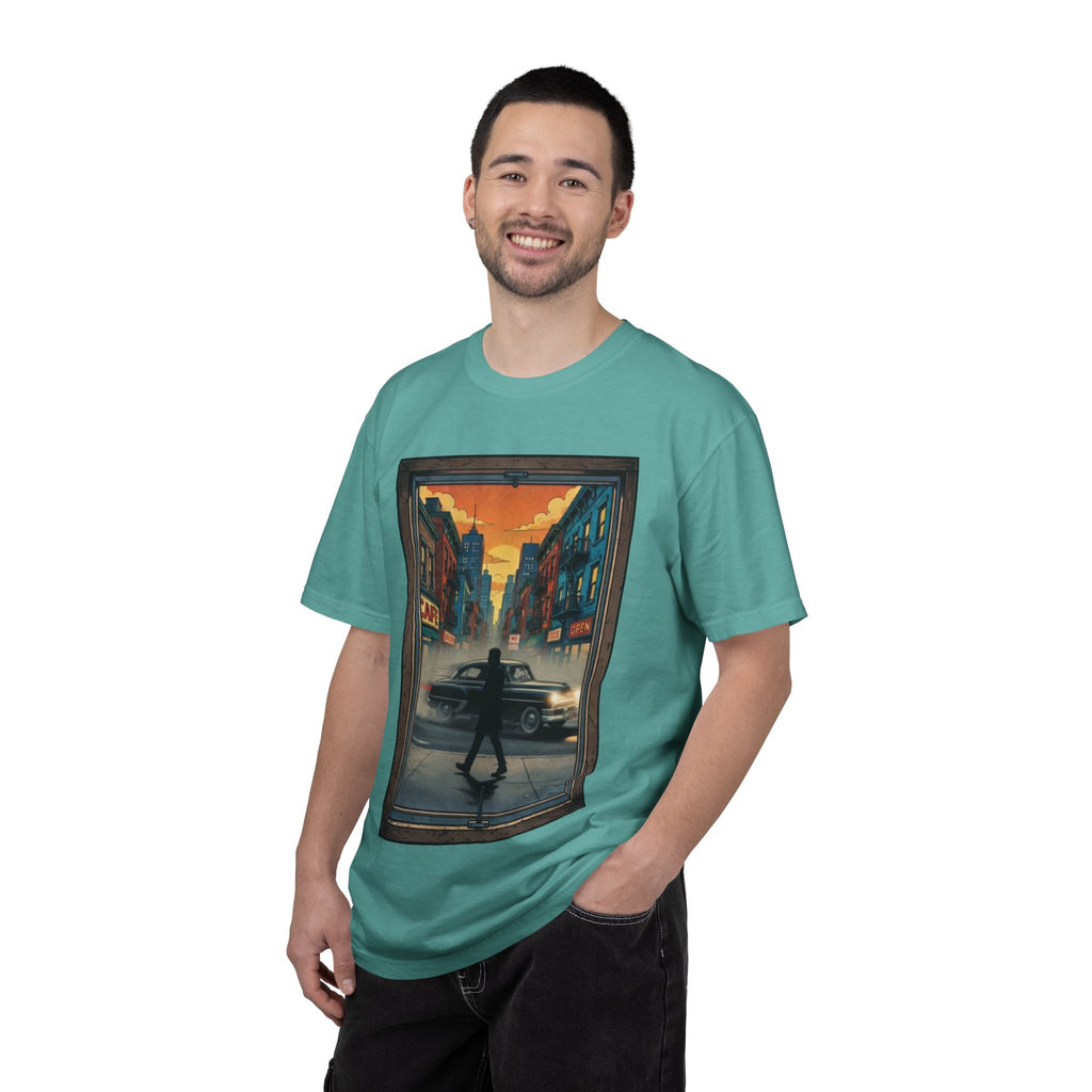 "Walking Alone" City Sidewalk Graphic Tee