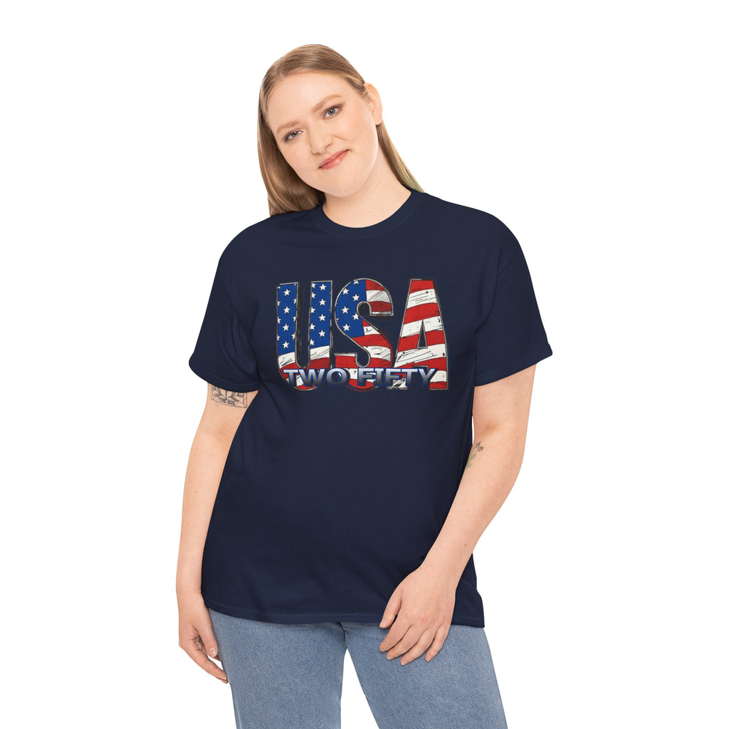 "USA Two Fifty" – 250 Years Patriotic America Graphic Tee