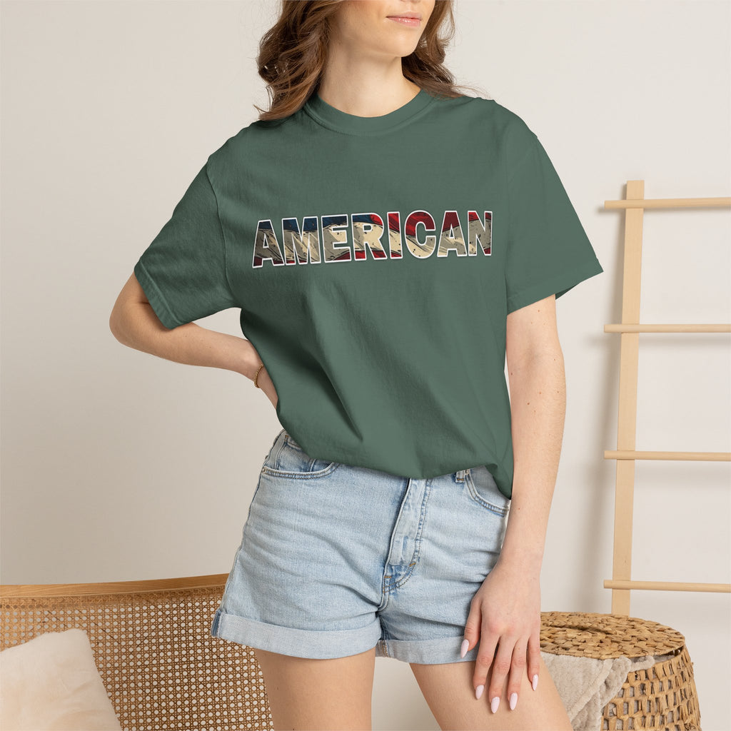 'AMERICAN' Patriotic Graphic Tee