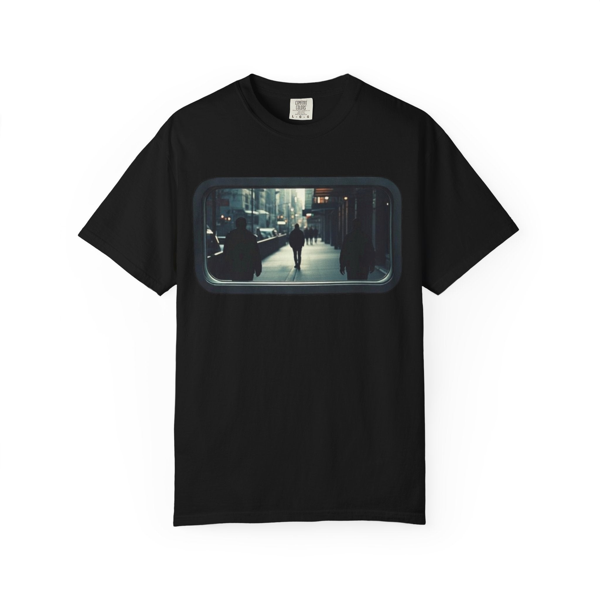 "Outside My Window" Urban Night Commuter Graphic Tee
