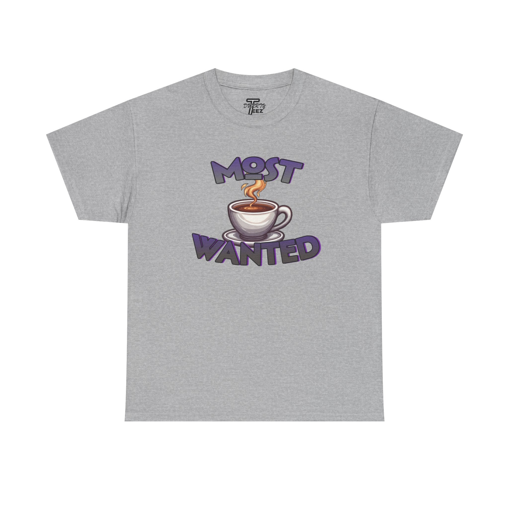 "Most Wanted" Cute Coffee Lover Graphic Tee