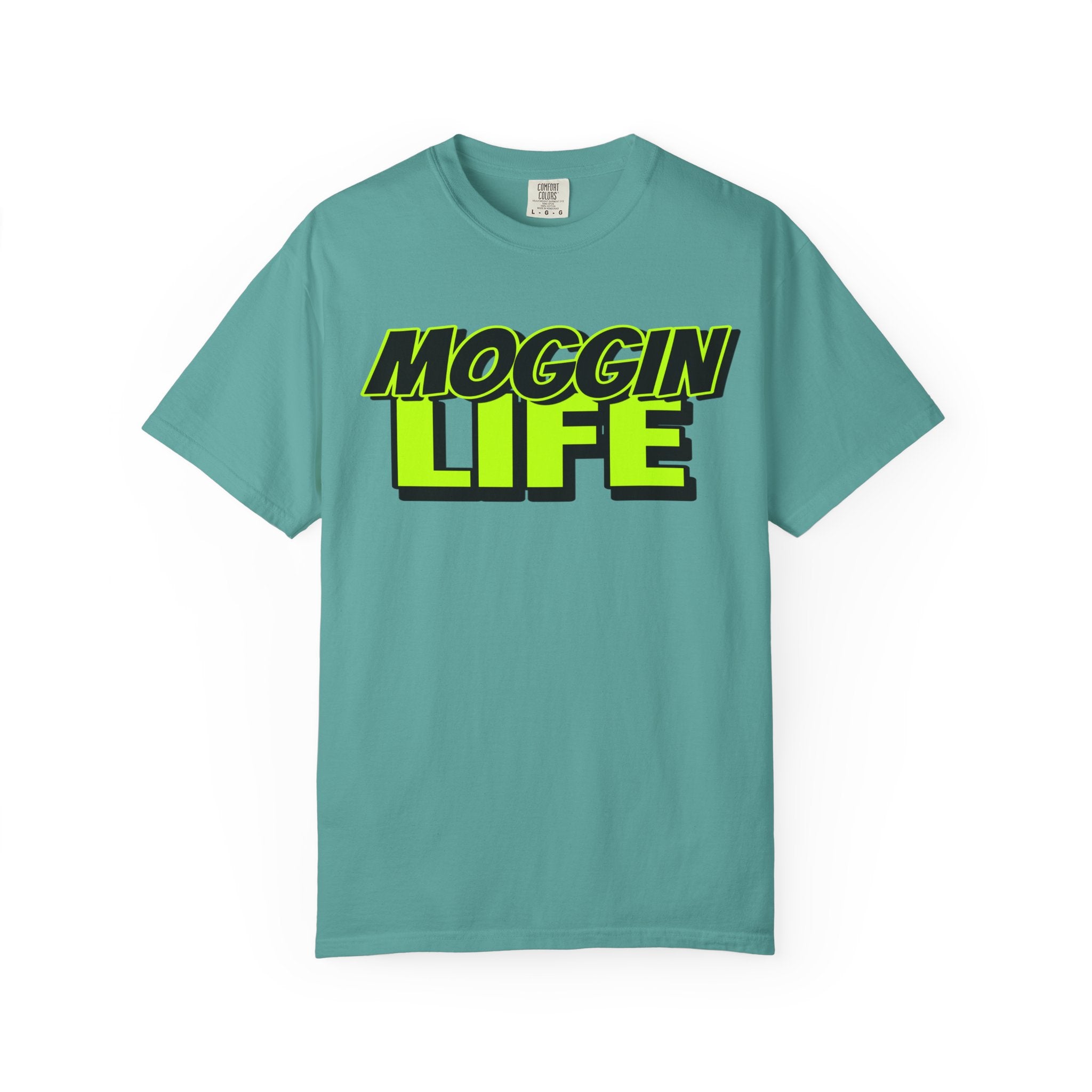 "Moggin Life" — Bold Neon Graphic Tee