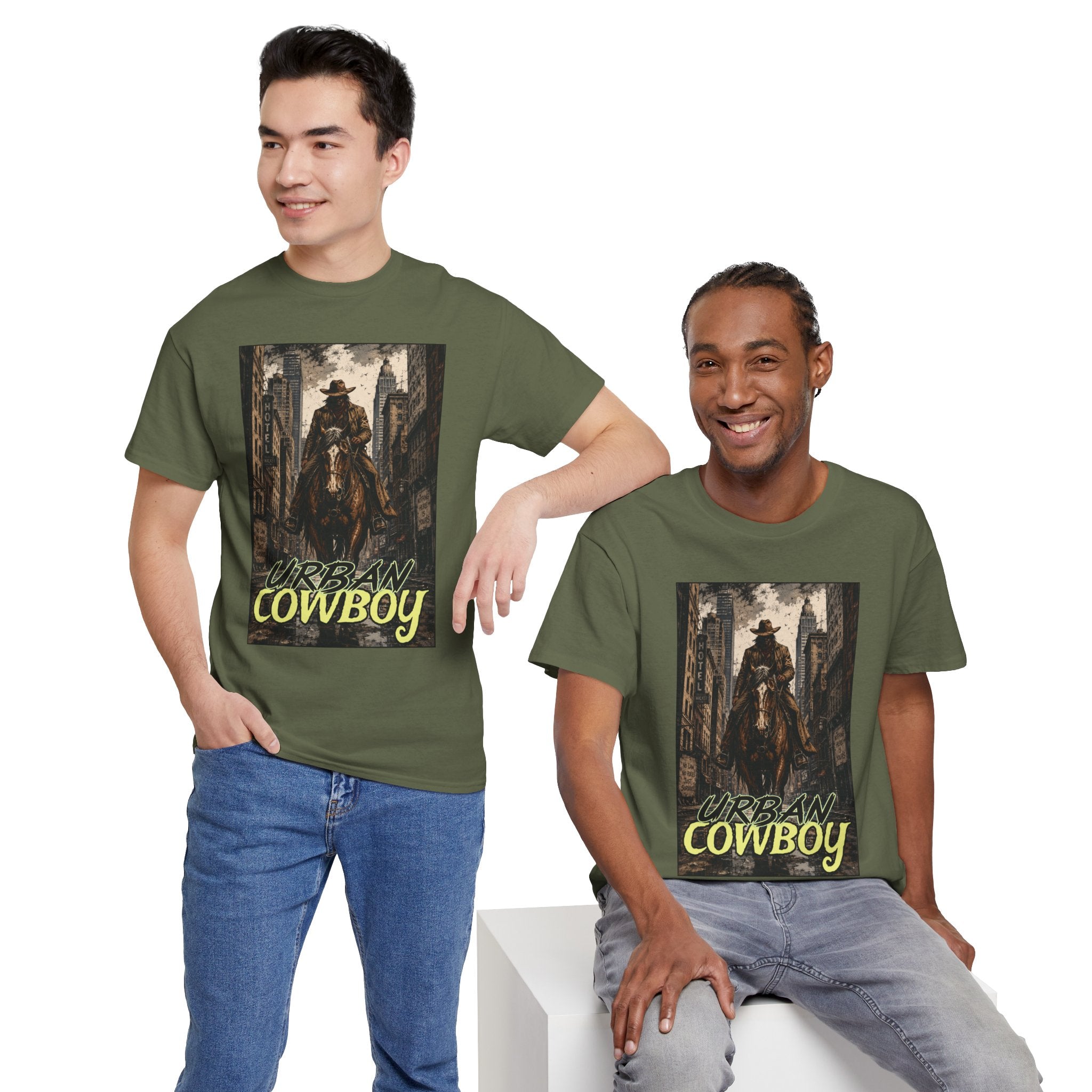 "Urban Cowboy" Retro City Cowboy Graphic Tee