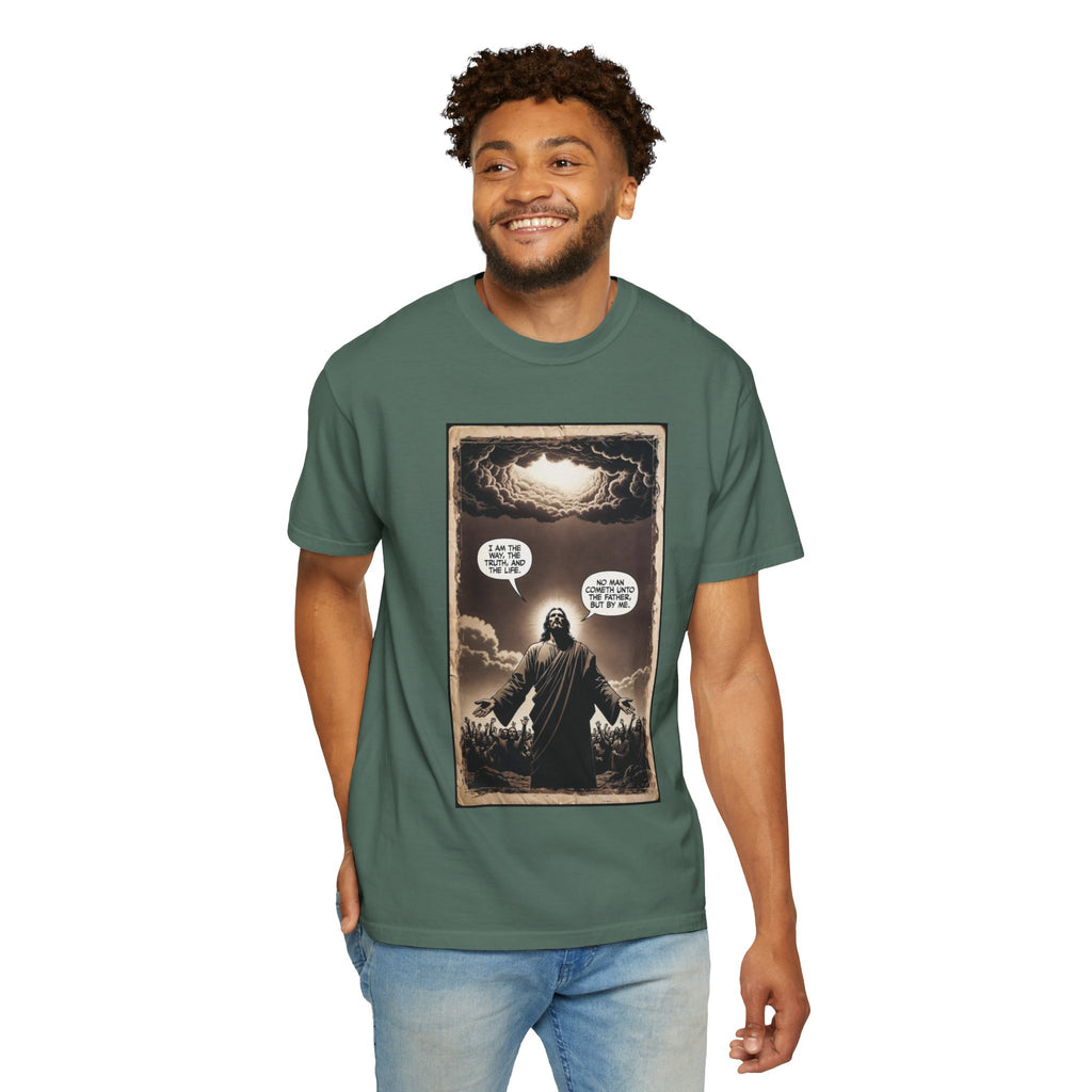 Jesus Comic Panel "I Am The Way" Graphic Tee