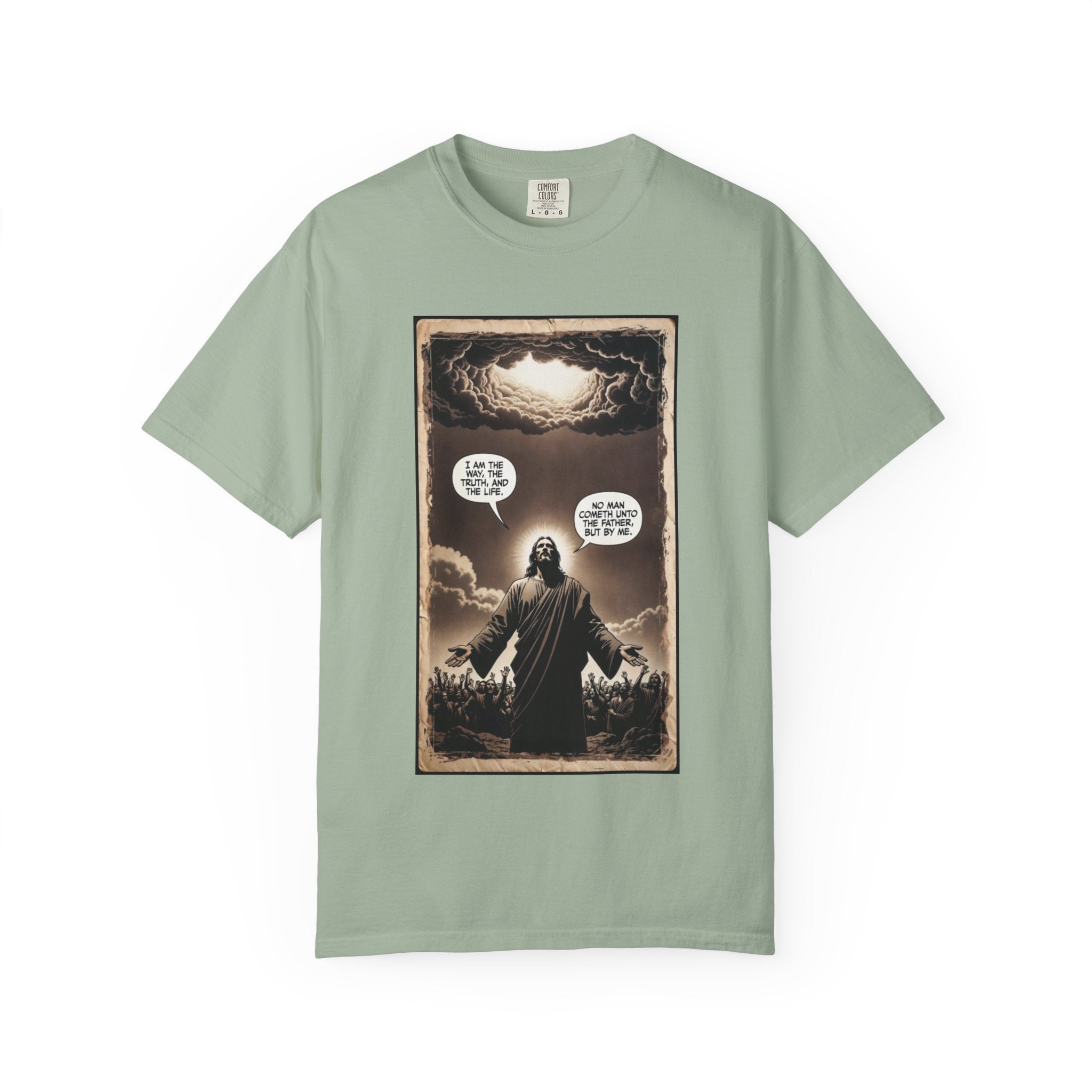 Jesus Comic Panel "I Am The Way" Graphic Tee