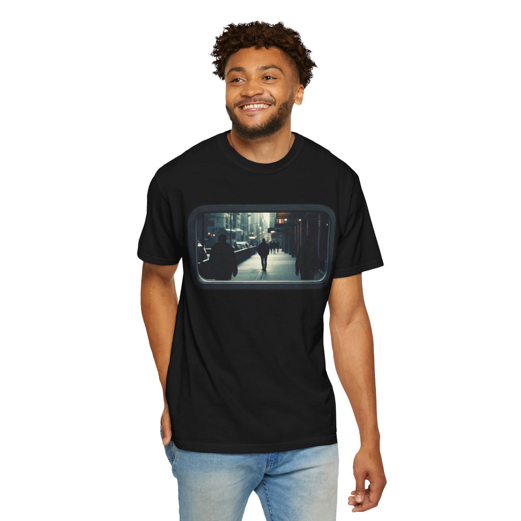 "Outside My Window" Urban Night Commuter Graphic Tee