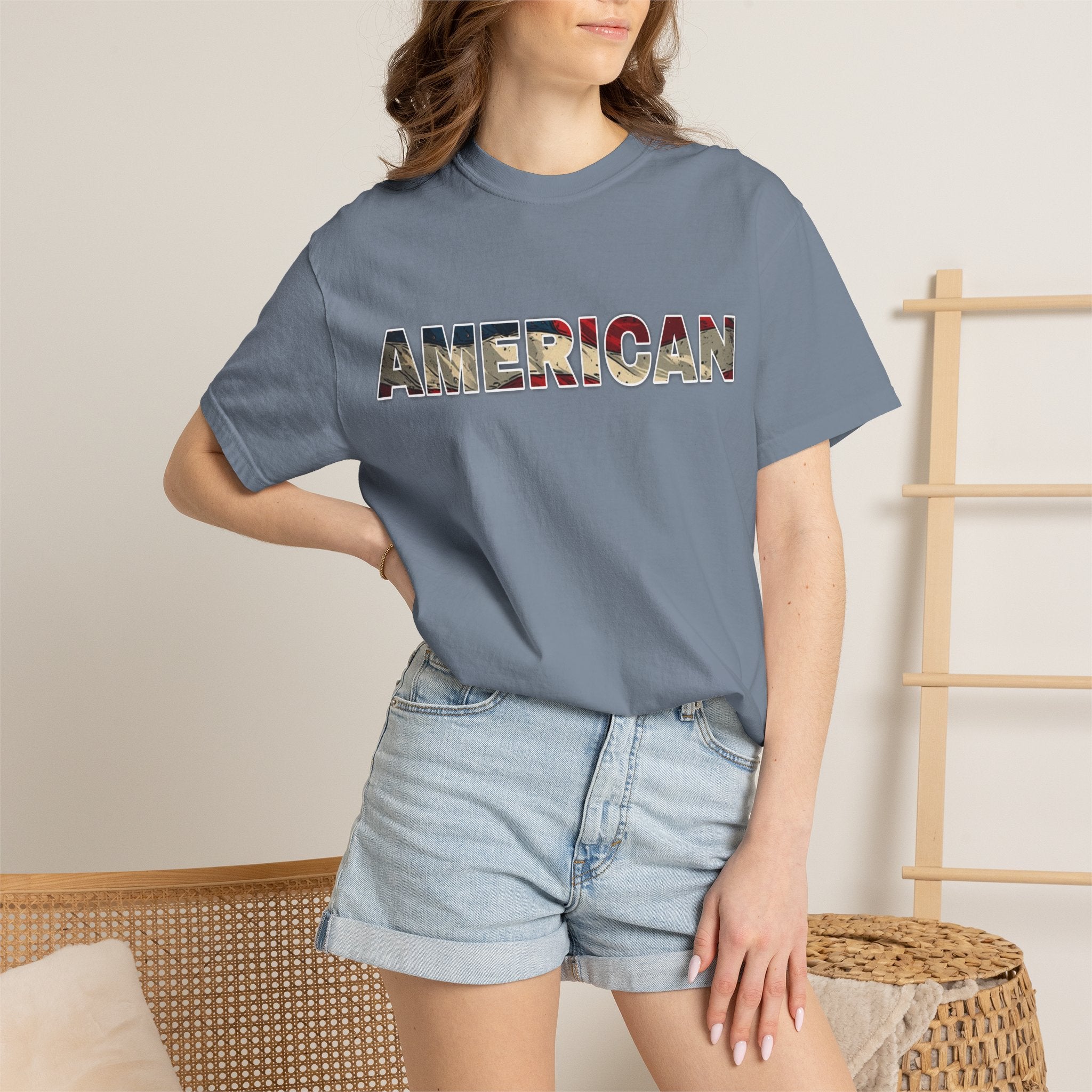 'AMERICAN' Patriotic Graphic Tee