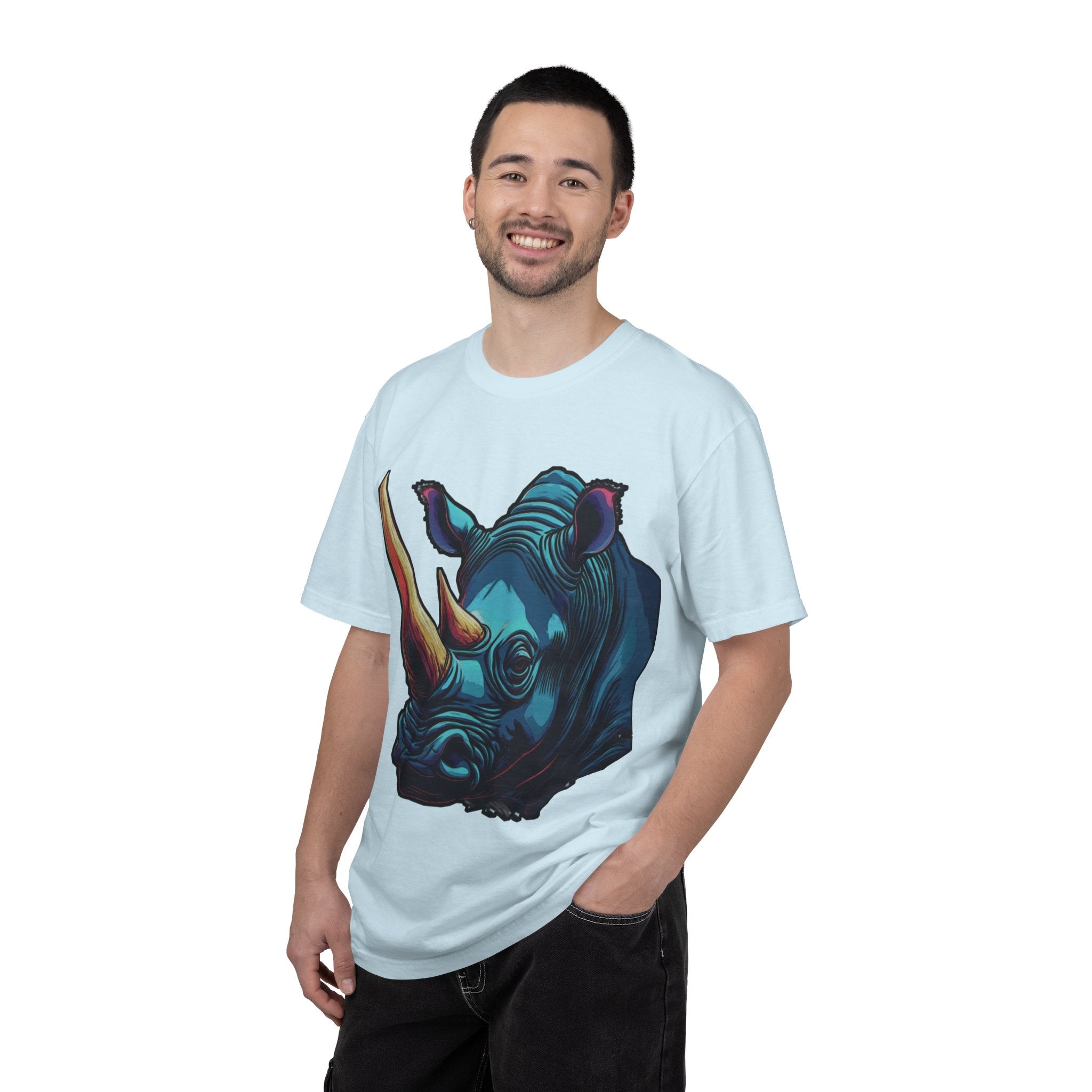 "Rhino Head" Graphic T-Shirt — Bold Animal