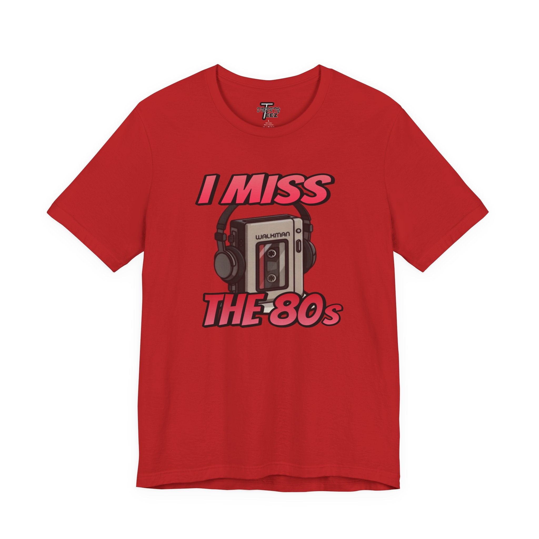"I Miss the 80s" Retro Walkman Nostalgia Graphic Tee