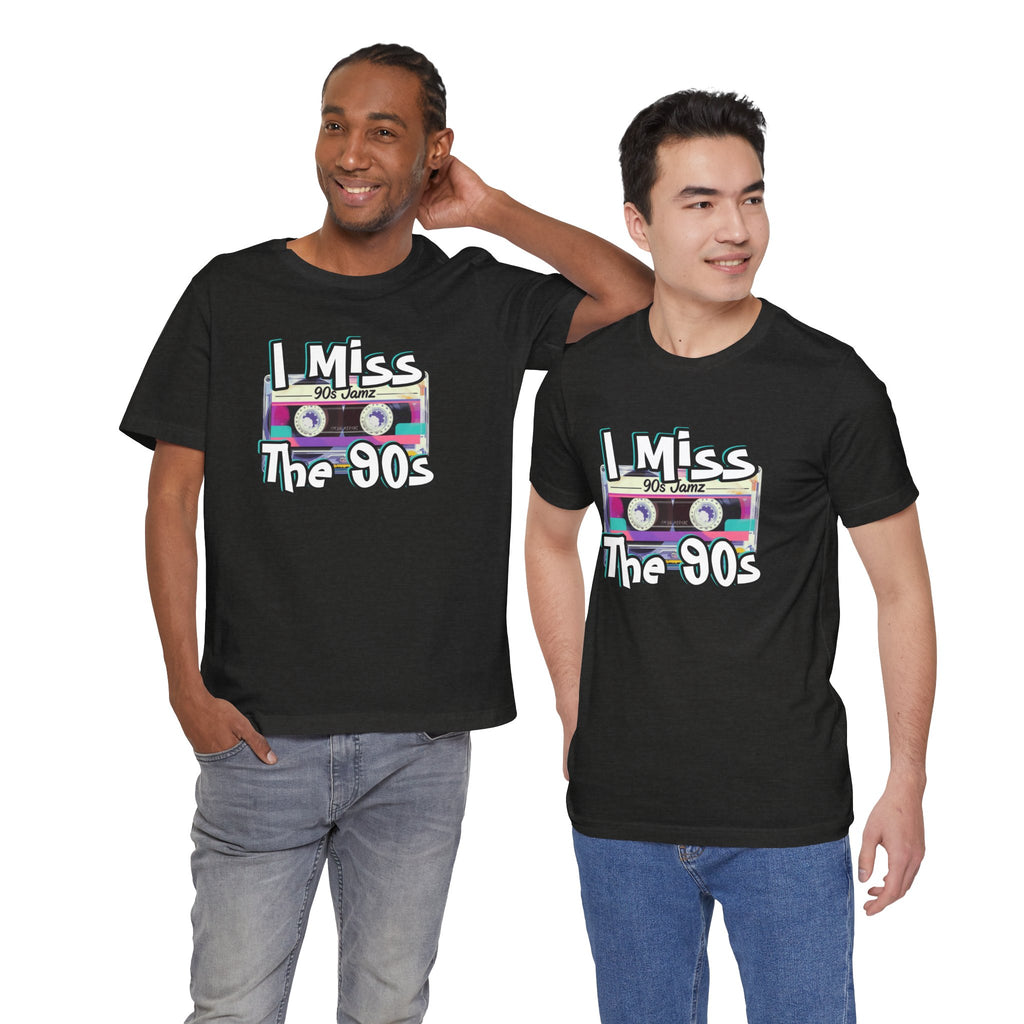 "I Miss The 90s" Retro Cassette Nostalgia Graphic Tee