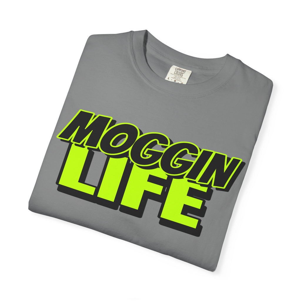 "Moggin Life" — Bold Neon Graphic Tee