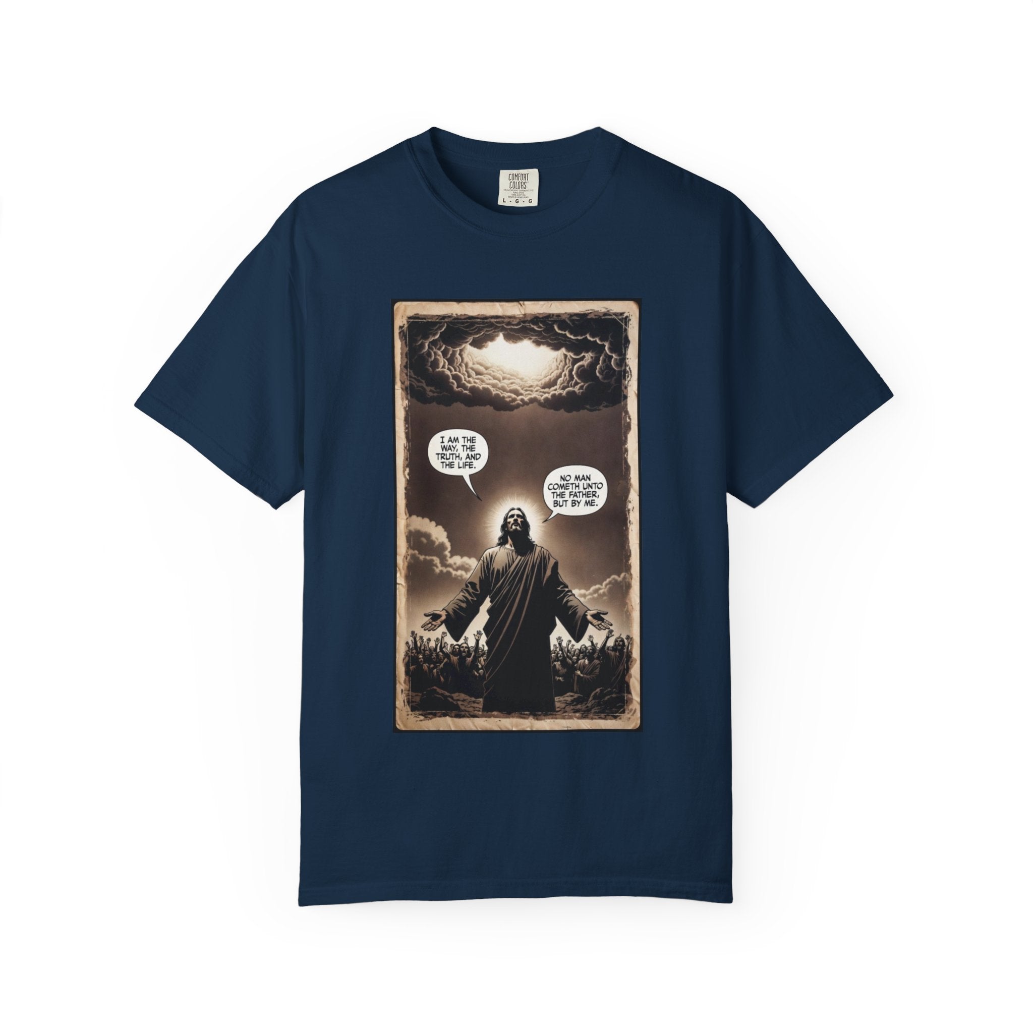 Jesus Comic Panel "I Am The Way" Graphic Tee