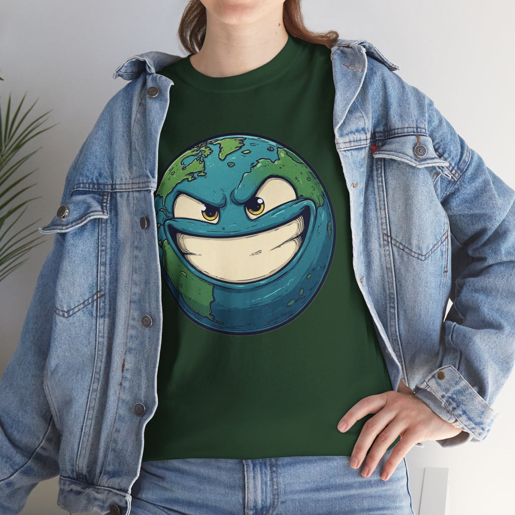 "Smirking Earth" Graphic Tee